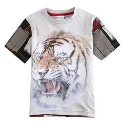 

baby kids clothing boys t shirts nova brand kids clothing casual summer cotton short sleeve shirts printed tiger for boys C5838