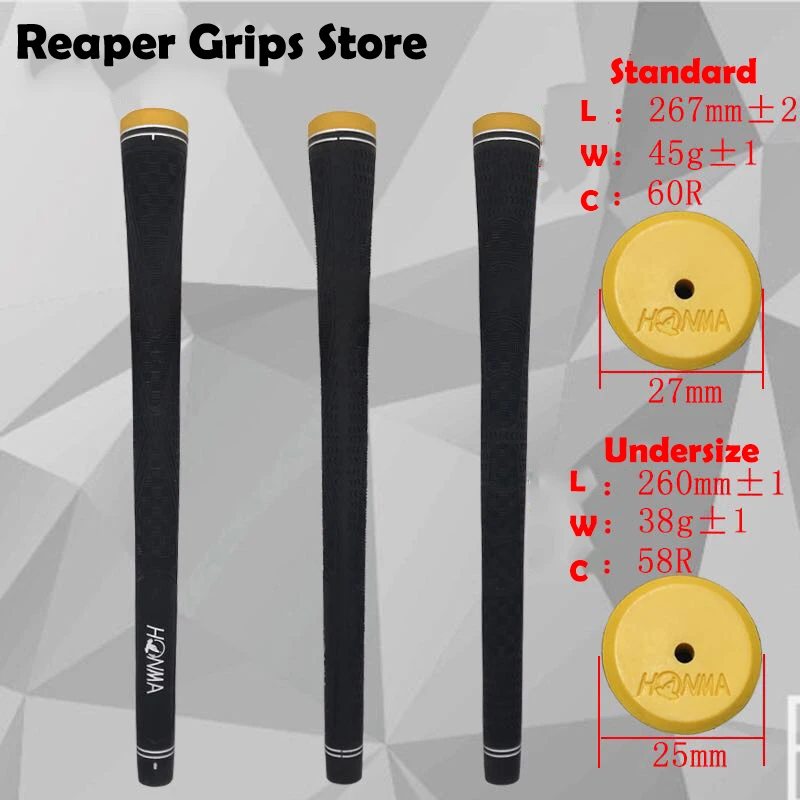 جديد هونما المطاط الرجال والنساء مقابض لعبة الغولف نادي القبضات الأصفر الحديدي رئيس الكلاسيكية الملمس تصميم 13 قطعة/المجموعة Freeshipping