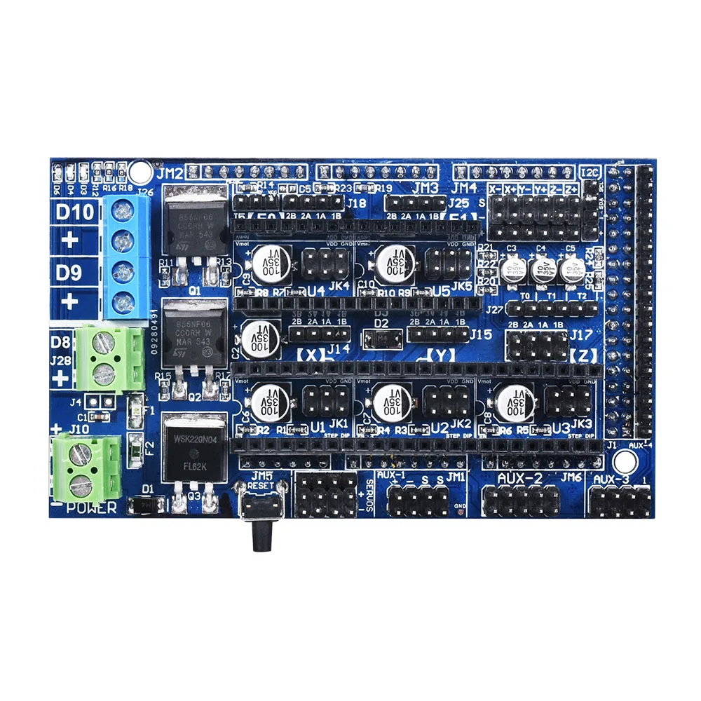 Ramps 1,6 Ramps 1,5 обновление Ramps 1,4 3D материнская плата поддержка A4988 DRV8825 TMC2130 драйвер Reprap Mendel для деталей 3d принтера