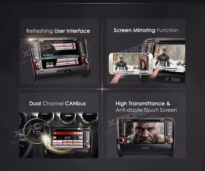 Flash Deal 7" Special Car DVD for Audi TT MK2 2006-2014 with Original UI/Appearance Design & Dual Channel CanBus System 1