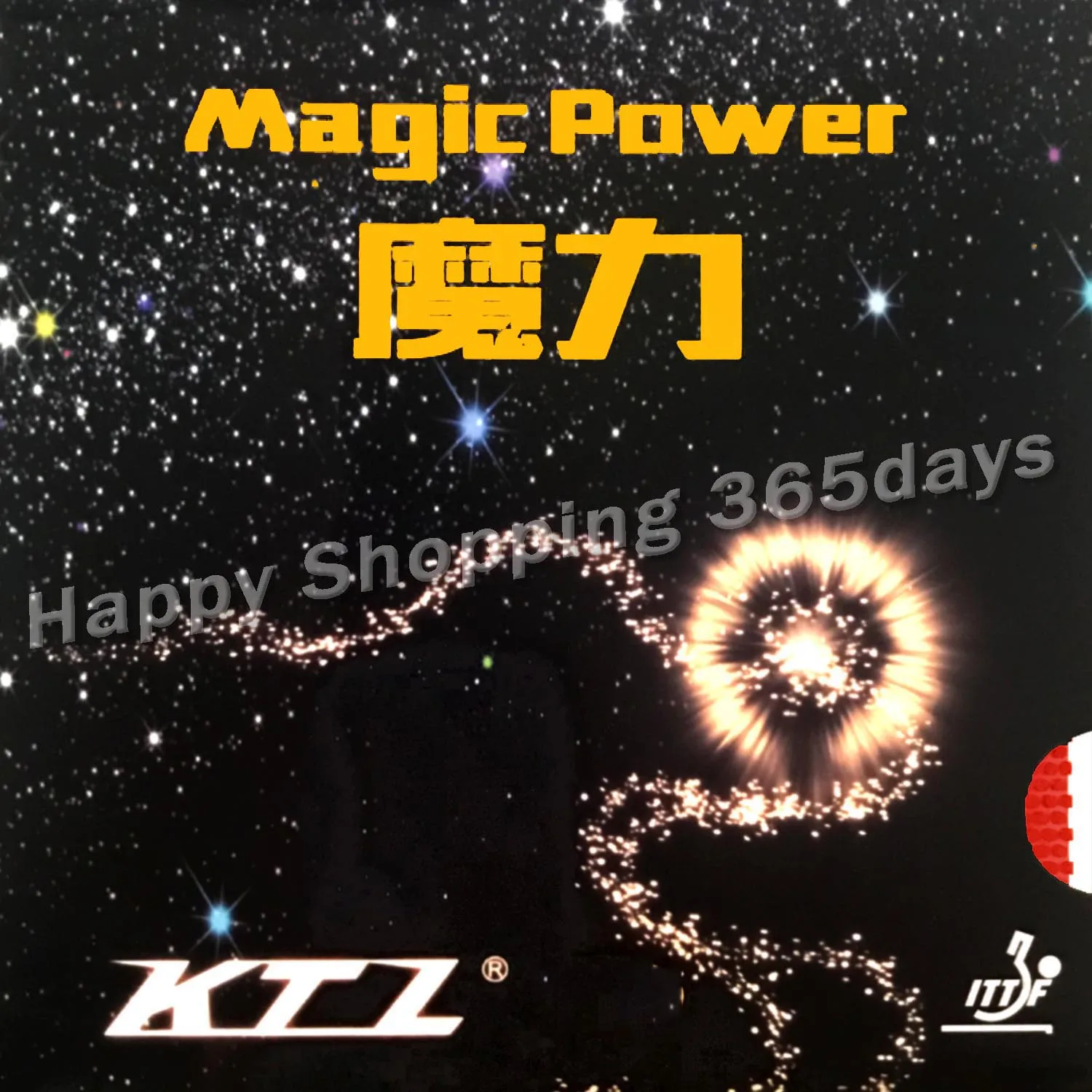 KTL القوة السحرية نصف طويل النقاط التدريجي تنس طاولة (بينغبونغ) المطاط مع الإسفنج