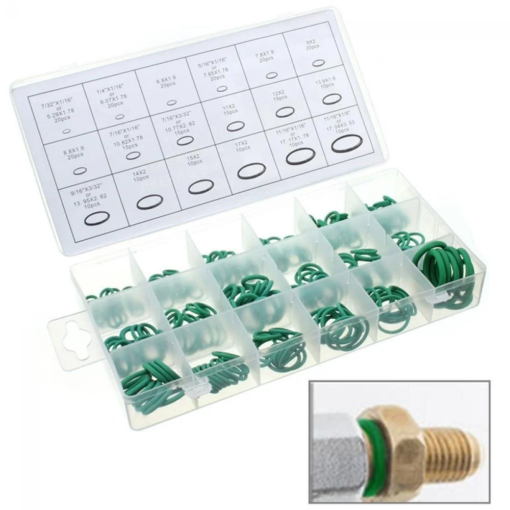 

270 Pcs 18 Rubber Sizes O-Ring Washer O Ring Seals Assortment Kit Tools --M25