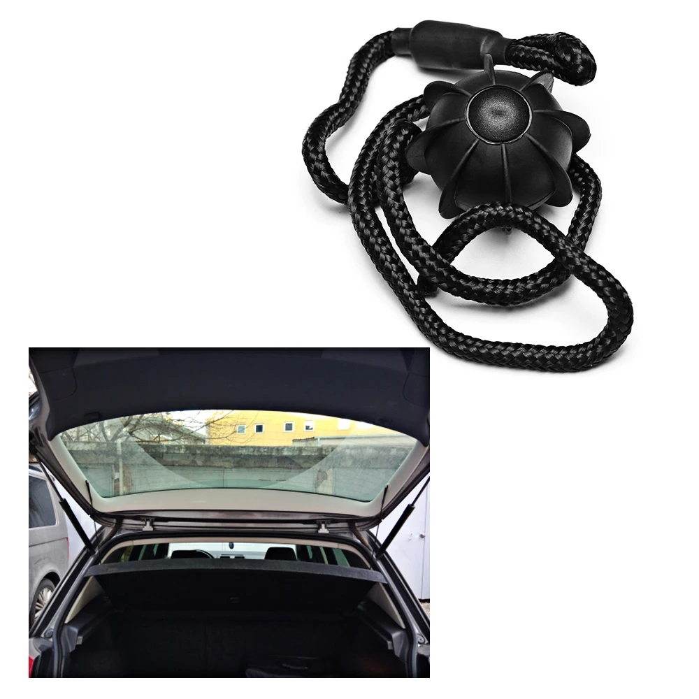 Hot Sale 1PCS Car Vehicle Parcel Shelf String Strap Cord Rope Black For VW/Golf/MK6/R20/GTI Black Free Shipping photo