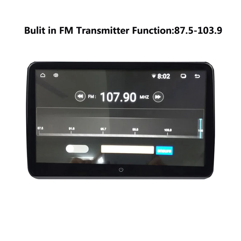 10,6 дюймов Android 6,0 подголовник автомобиля мониторы 1920*1080 HD 1080 P видео ips сенсорный экран 3g Wi Fi USB/SD/HDMI/IR/FM/Bluetooth