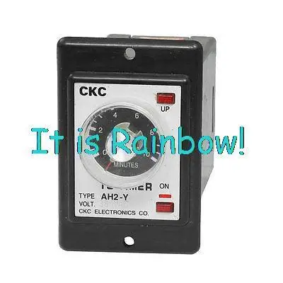 

Free Shipping Panel Mounted DPDT 8P 10Min 0-10M Timing Time Relay AC 380V w LED Indicator