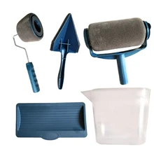 Кисть для краски дверной рельс набор инструментов с рукояткой Флокированный Edger офисная комната настенная краска ing домашний сад кисть, валик набор