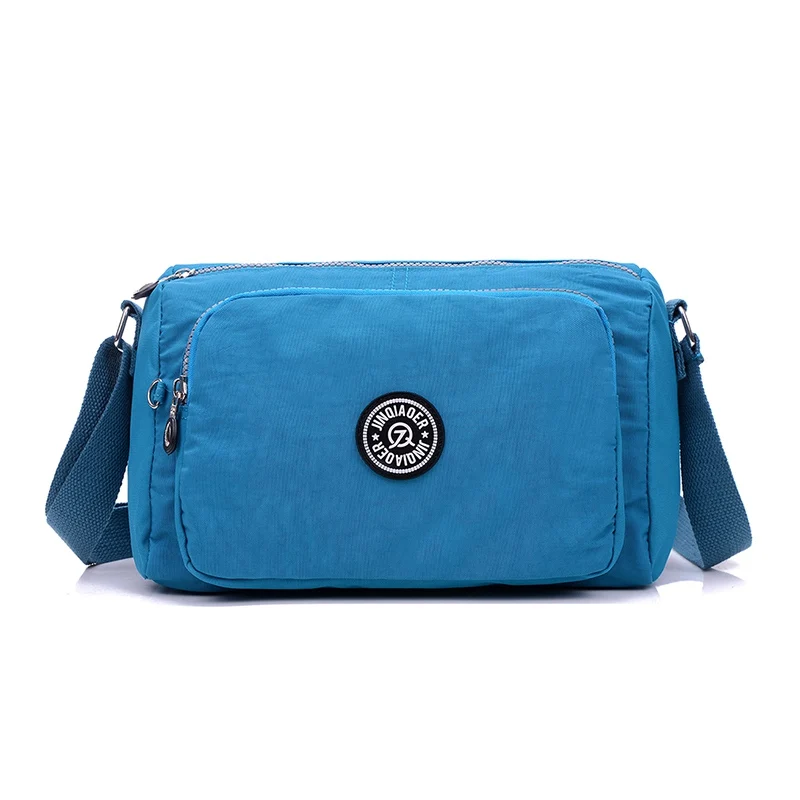 Повседневные женские сумки-мессенджеры, женская сумка на плечо, высокое качество, сумки через плечо для женщин, сумки из нейлона, сумки-хобо - Цвет: Sea Blue