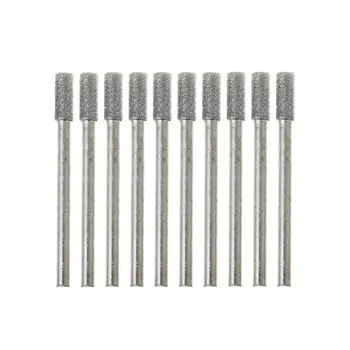 

10pcs Cylindrical Graphite Rod Polished Diamond Grinding Needle Grinding Carving Tool
