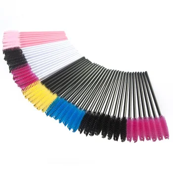 

2500pcs/50pack Colorful Brushes Mascara Wands for Eyelash Extension Disposable Brush Wand Eyelash Brush Makeup Tool Wholesale