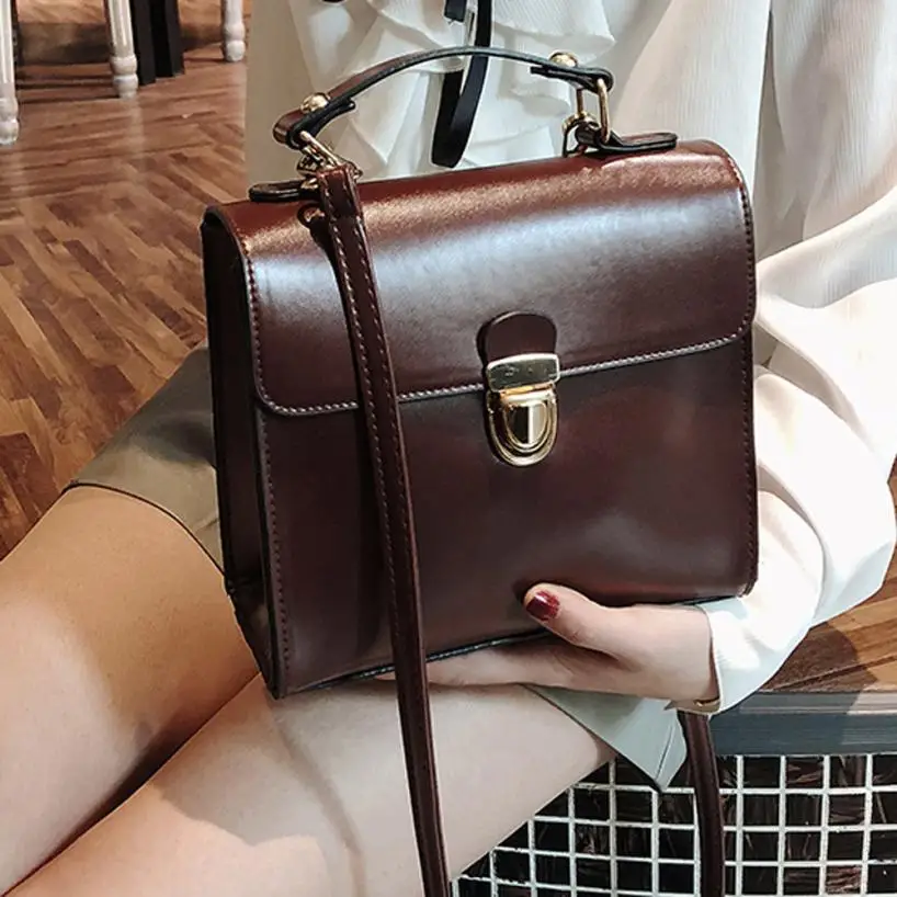 

MOLAVE Shoulder Bags new high quality leather Lady Messenger Fashion Handbag Small Body Flap shoulder bag women feb22