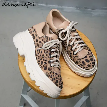 

Women's genuine suede leather platform flats snekaers leisure lace-up thick sole brogues shoes high quality female footwear sale