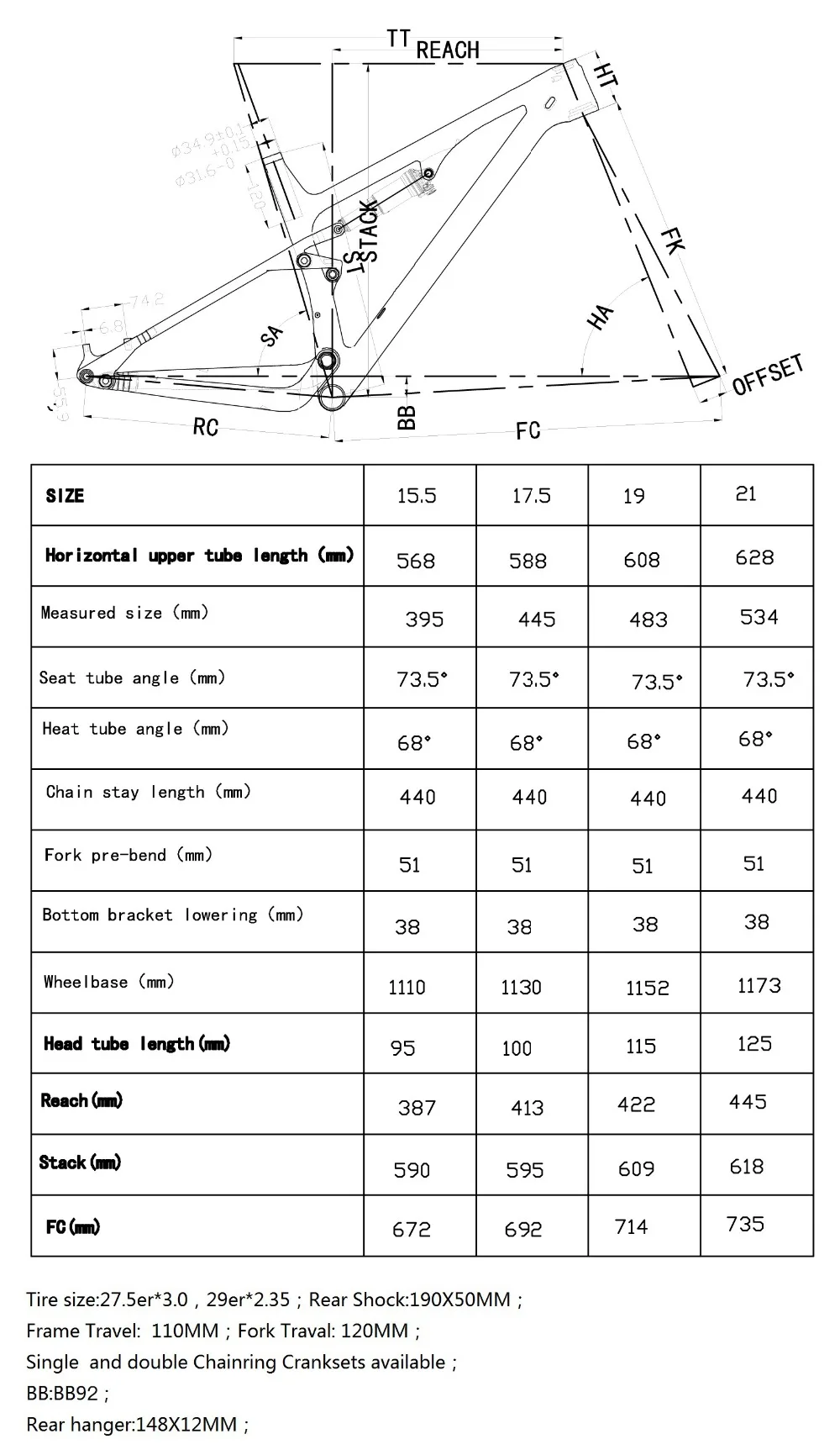 Top Full Suspension MTB carbon frame XC mountain carbon framset BB92 UD matte can customzied paint 29er 27.5er boost 0