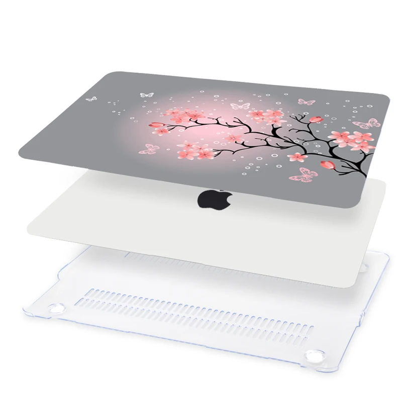 Чехол для ноутбука с принтом вишни для MacBook Air Pro retina 11 11,6 12 New 13,3 A1932 Pro 13 15 Touch Bar A1706 A1707
