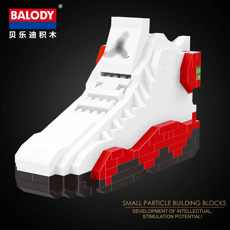 20 различных видов спортивной баскетбольной обуви air jordan brick aj XI XIII III assemable модель алмазного строительного блока коллекция игрушек