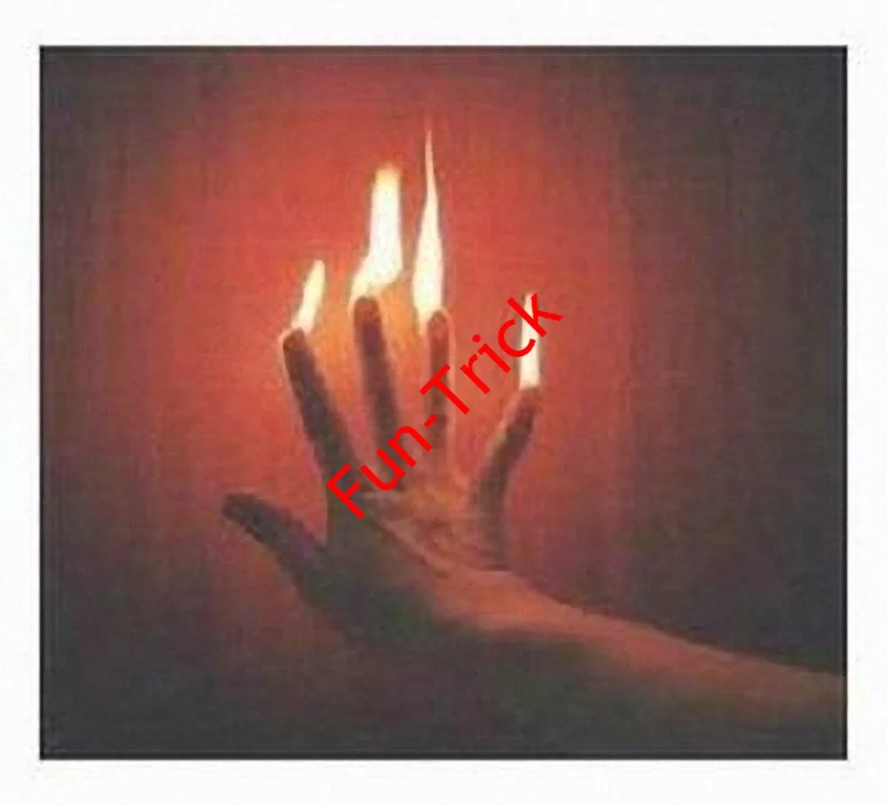 Flames At Finger Tips Magic Trick , Fire Magicin Gags & Practical