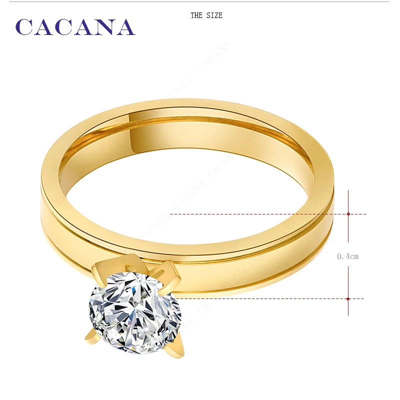 CACANA Stainless Steel Rings For Women Exquisite Personalized Fashion Jewelry Wholesale NO.R71