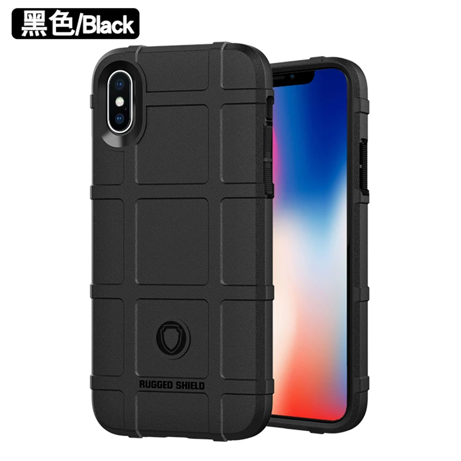 Чехол для APPLE iPhone XS plus X 7 8 9 6 S плюс 2018 ТПУ Силиконовая матовая Щит чехол телефона