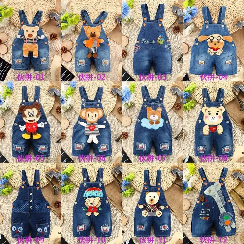 Jeans monyet kartun indah overall denim 