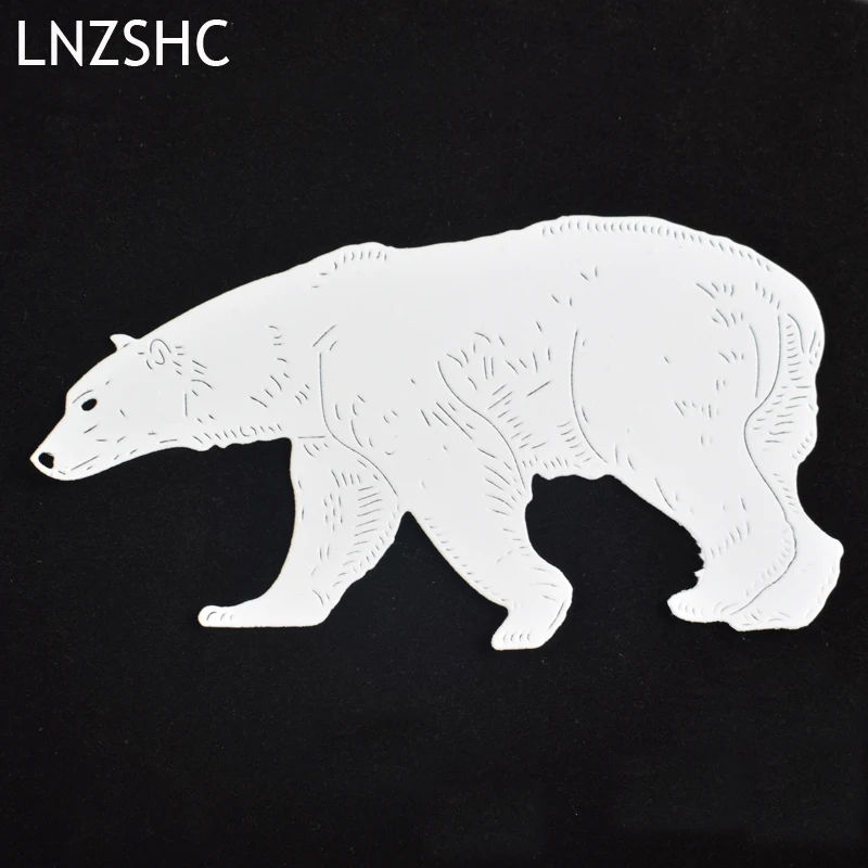 

LNZSHC Polar Bear Metal Cutting Die For DIY Scrapbooking Paper Card Photo Album DecorativeEmbossing fustella