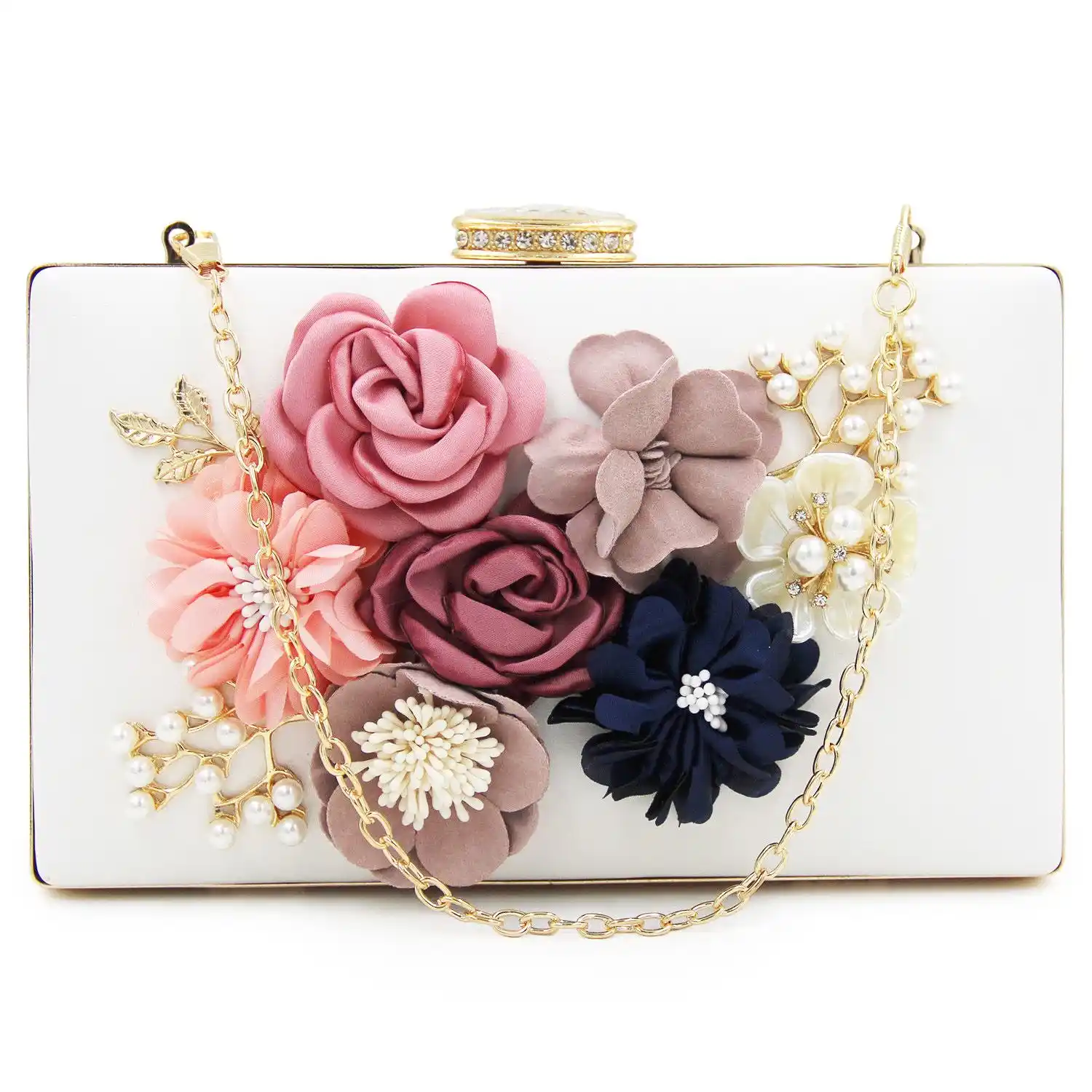 floral evening bag
