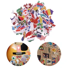 HBB 50X национальные наклейки с флагами игрушки страны карта наклейка, сделай сам, скрапбукинг чемодан детские развивающие игрушки