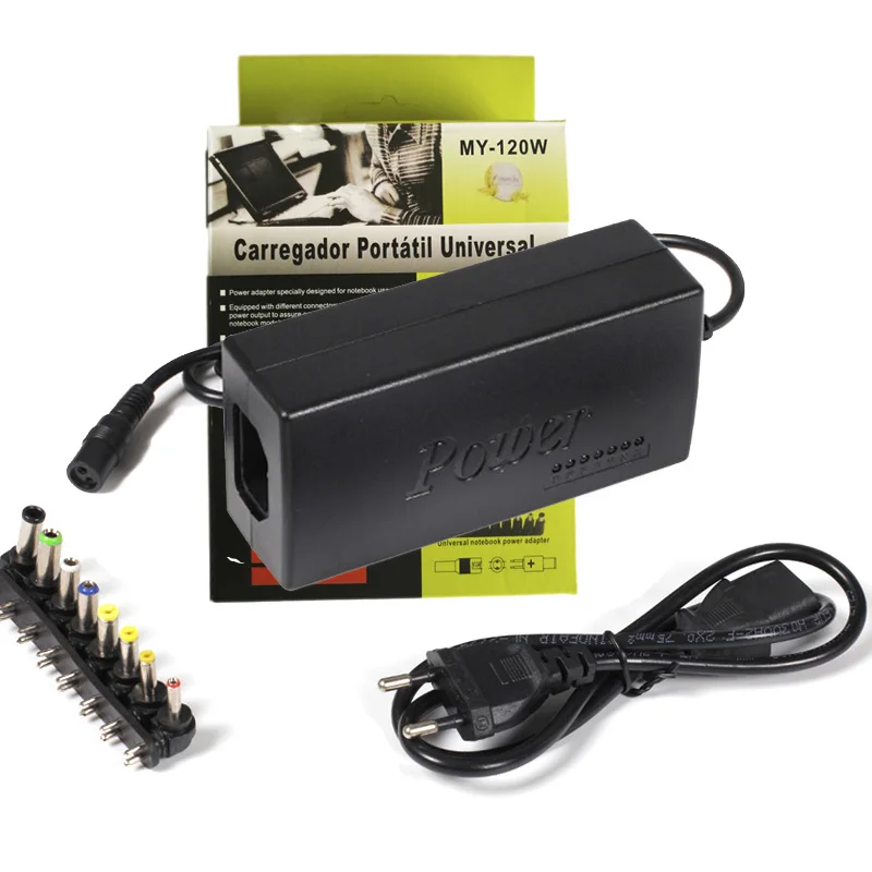 Universal Laptop Adapter 96W LED Charger Adjustable Power Supply Set 8 Detachable Plugs For Notebooks Dell HP Toshiba Acer Asus