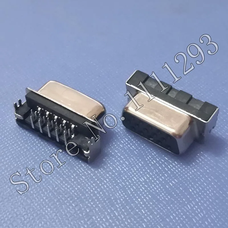 10pcs/lot VGA Jack Socket Connector for Asus X54H K54L K54LY X54HR K54HR X54HY etc CRT Port PCB to Top H 4.6mm | Обустройство дома