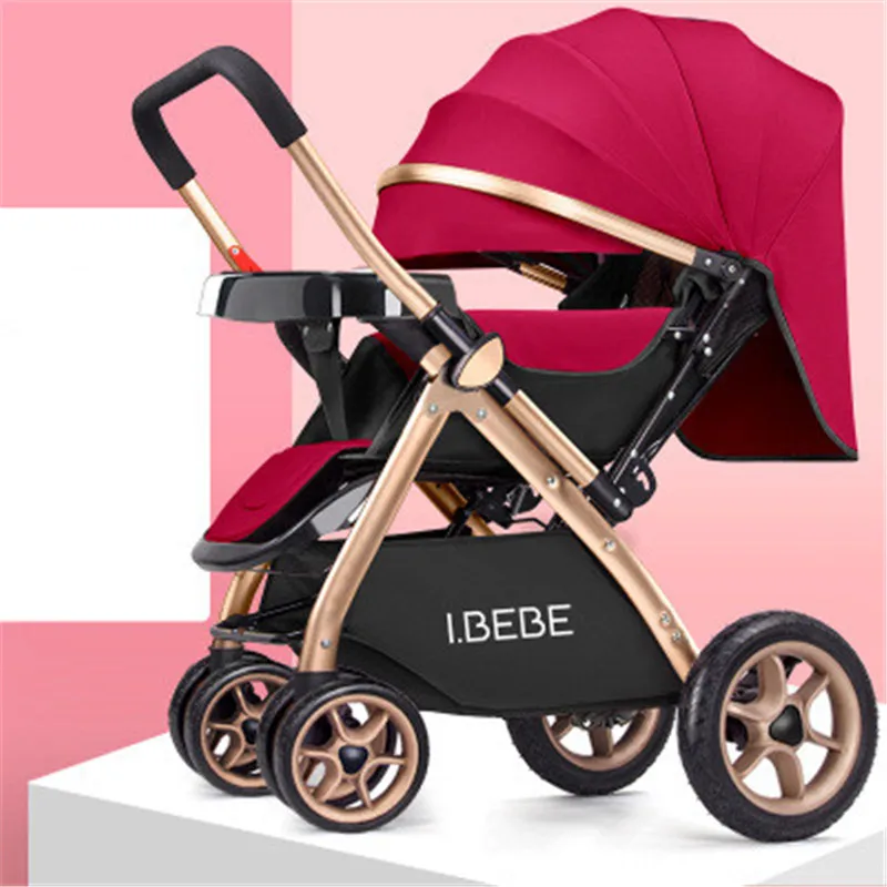 Многофункциональная 3 в 1 Роскошная детская коляска, складной светильник, ремень для переноски, костюм для лежа, популярная детская коляска для мамы - Цвет: zungui2