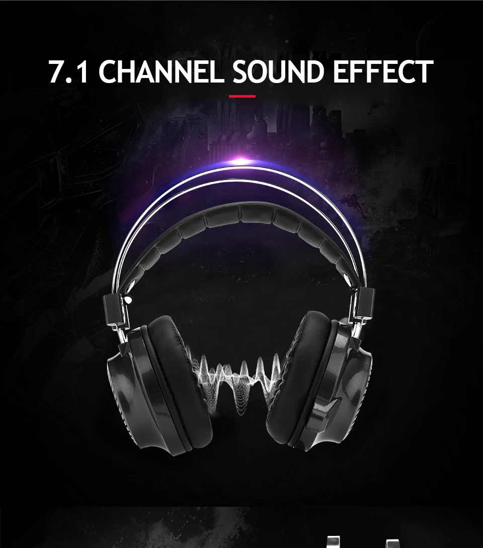 MagiftV2 Professional Gaming Headset Virtual 7.1 Channel USB Stereo Headphone With Mic Voice Control For Computer Gamer (4)