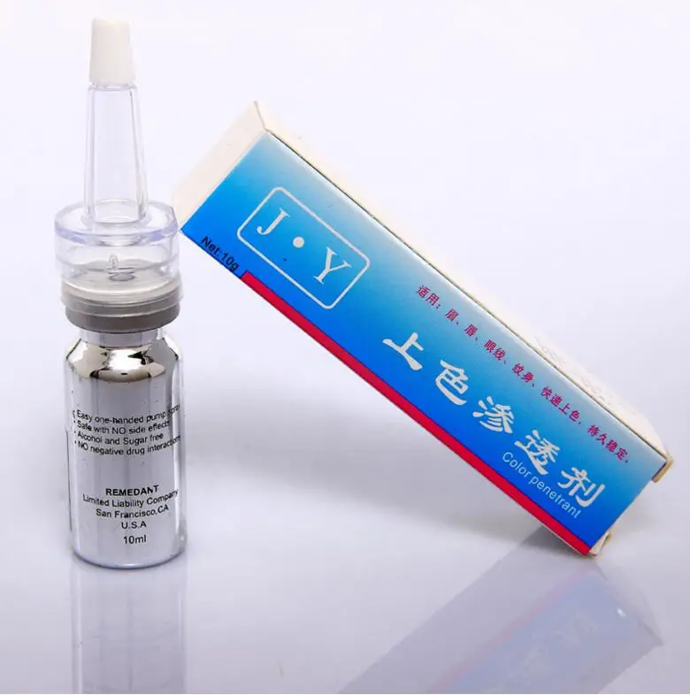 

2pcs/lot Color Penetrant Tattoo Permanent Makeup Operation for 3D Eyebrow Lips Assistence Liquid 10ml