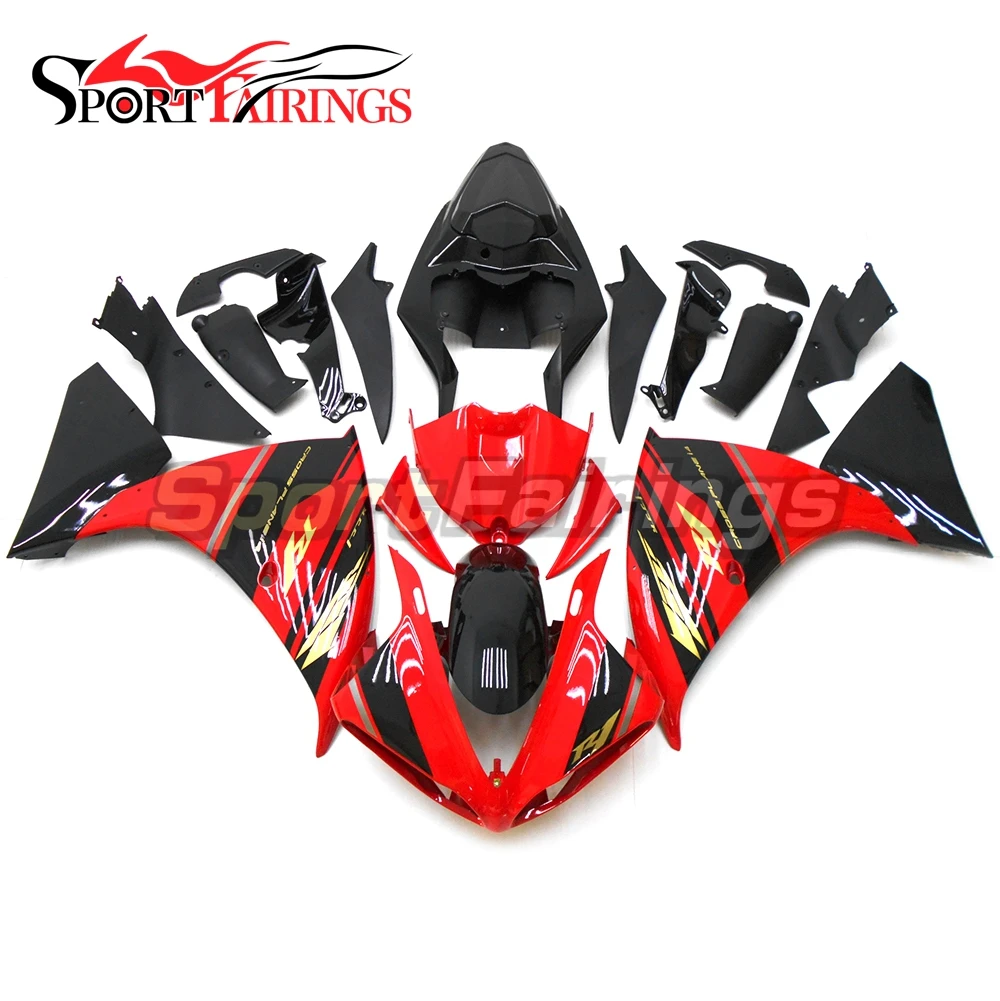 

Red Black Fairings For Yamaha YZF R1 Year 09 10 11 YZF-R1 2009 2010 2011 ABS Motorcycle Fairing Kit Bodywork Cowlings Carene New