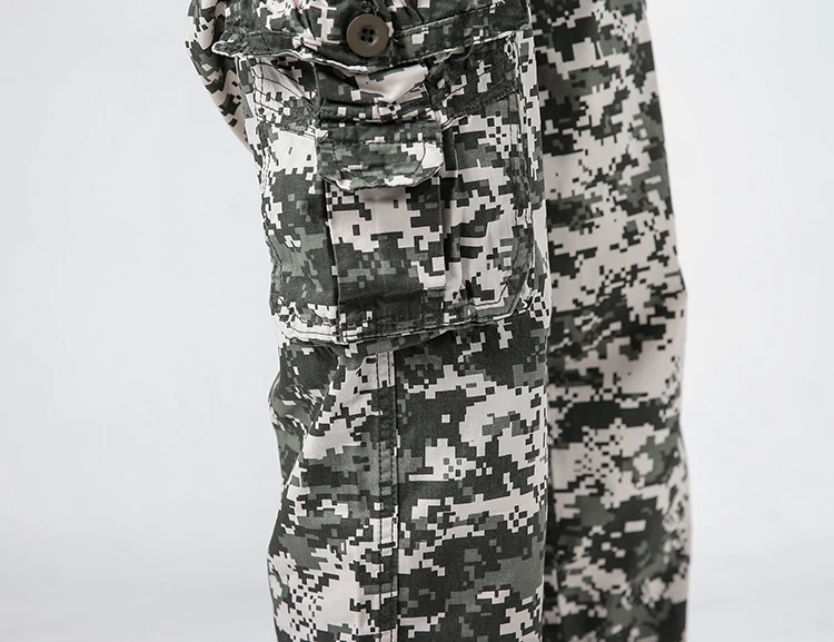 Тактические Брюки карго Для мужчин камуфляж рабочие брюки Pantolon Мода бегунов Для мужчин SWAT Военный Стиль Камуфляжный костюм