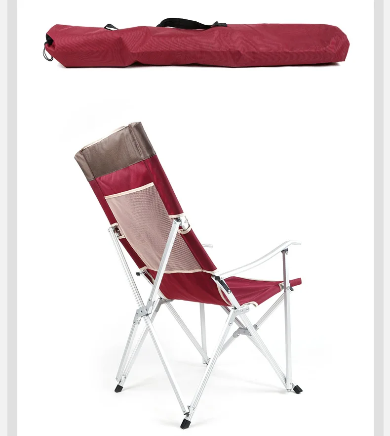 

29%,Outdoor ultra-light siesta chair with backrest fishing chair aluminum alloy folding chair Oxford cloth Bearing 120kg