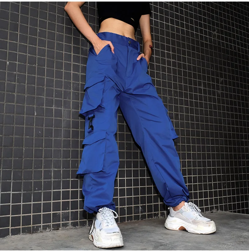 

High Waist Straight Loose Women's Pants Pocket Solid Long Streetwear Joggers Trousers For Women 2018 Autumn Casual Sweatpants