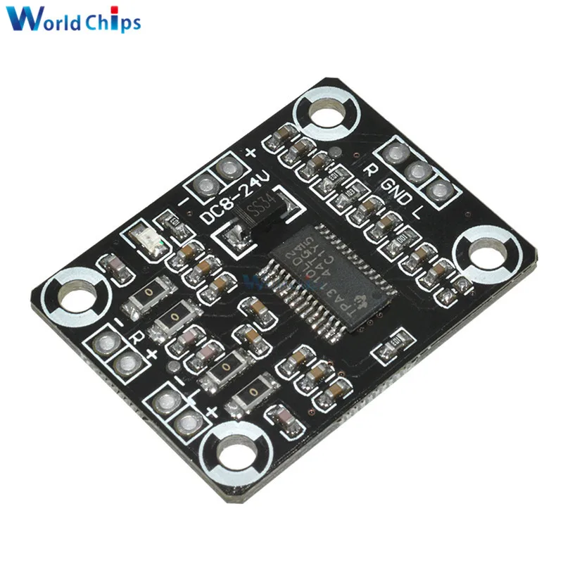 

TPA3110 2X15W Digital Audio Stere Amplifier Board Module Mini Binaural AMP Controller Module 100dB DC 8-18V Max 3A PCB DC Board