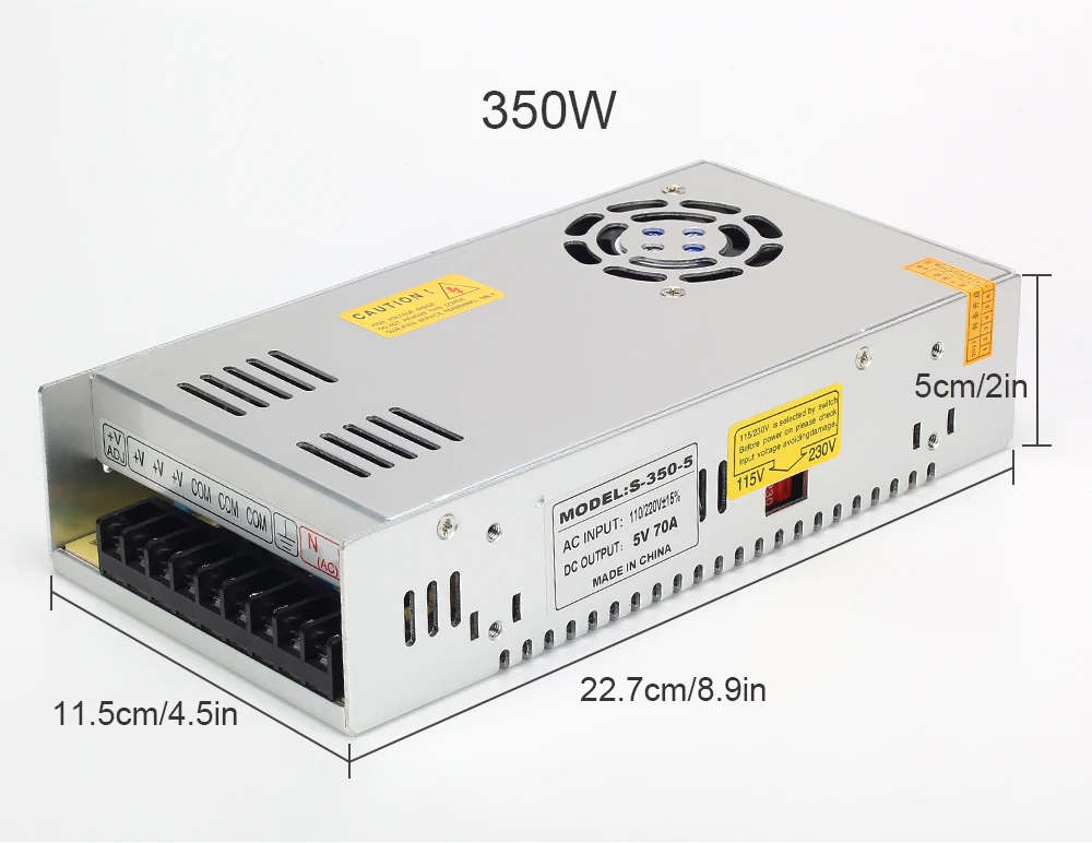 5V Мощность поставить 2A 5A 10A 20A 40A 60A освещение Трансформатор для DC5V светодиодный полосы WS2812 WS2812B AC110-220V вход