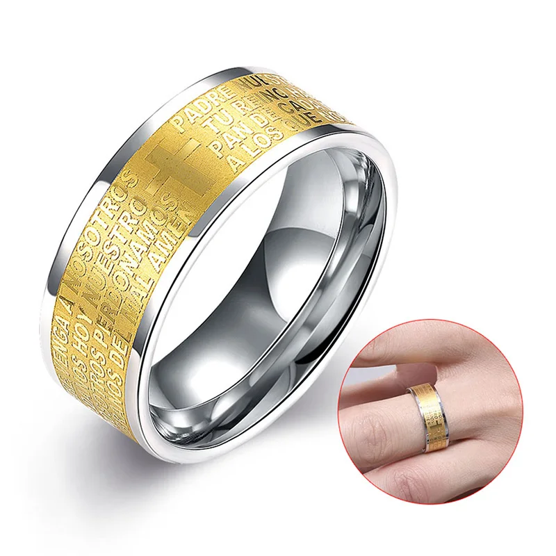new fashion jewelry titanium steel electroplating yellow ring men creative word anniversary wedding rings 88 m8694 - Creative Wedding Rings new fashion jewelry titanium steel electroplating yellow ring men creative word anniversary wedding rings 88 m8694 - Creative Wedding Rings