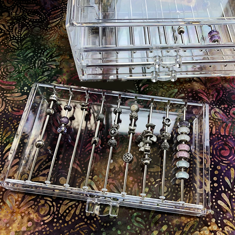 

Jewelry Box Extractive Tobes Box is suitable for Bead boxes bead storage containers organizer acrylic plastic storage box
