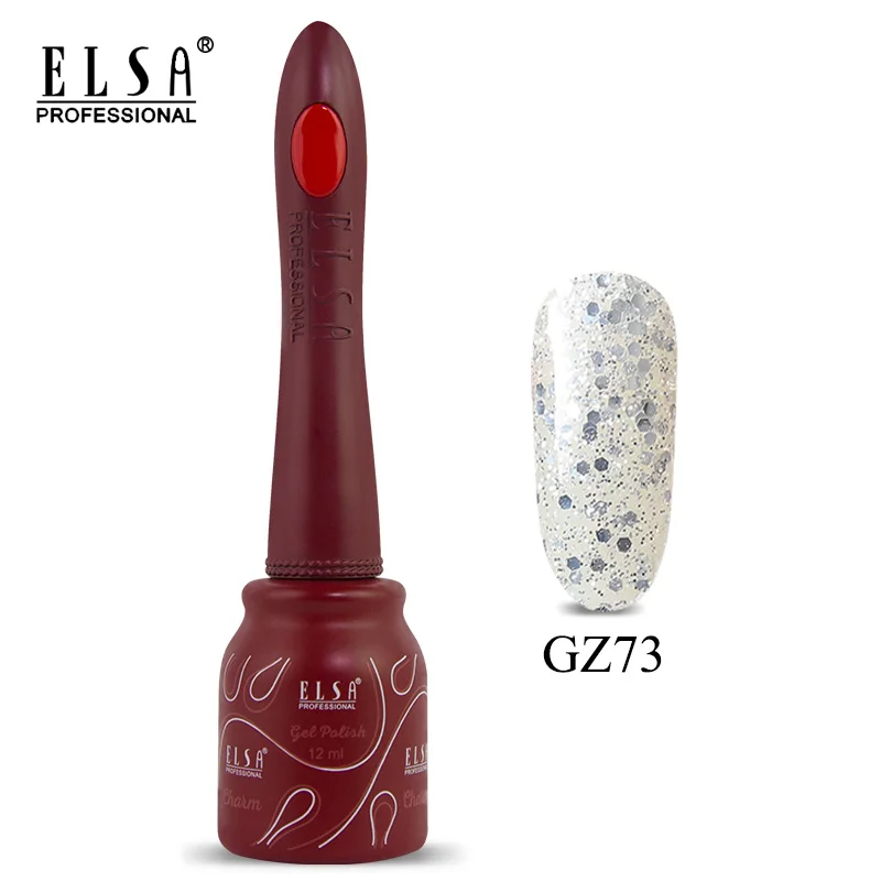 Elsa 12 мл DIY Гель-лак для ногтей Французский стиль УФ набор гель-лаков для ногтей отмачиваемый 80 цветов серия лак для ногтей телесный цвет гель - Цвет: GZ73