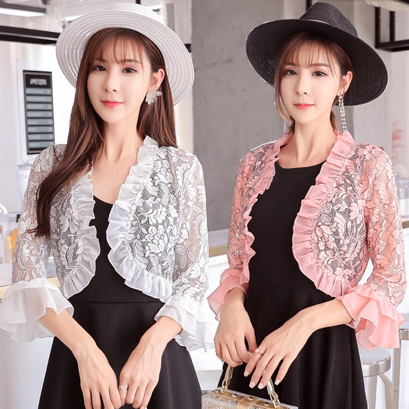 ladies lace evening jackets