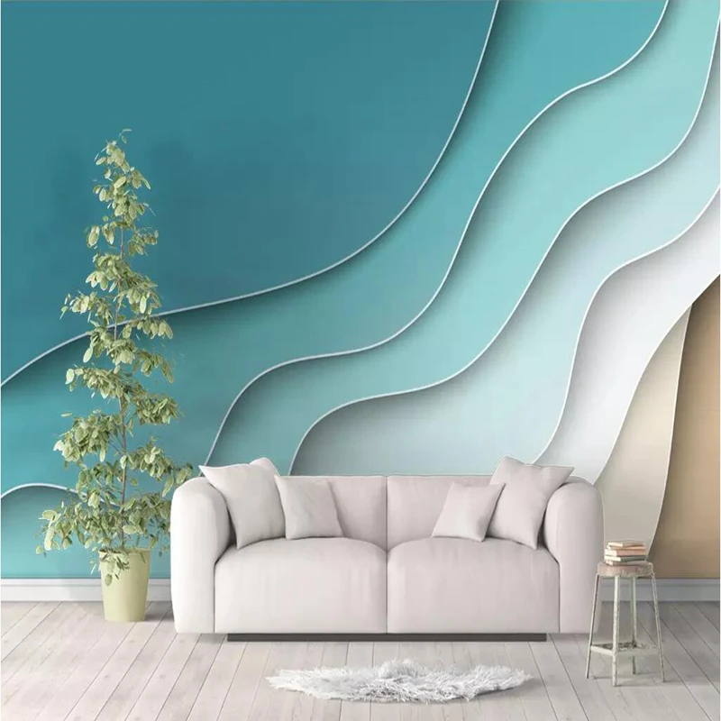 3 d Photo Wallpaper Wall Desktop Mural Custom European Abstract Line Nordic Simple Wallpaper Living Room Bedroom Study Kitchen
