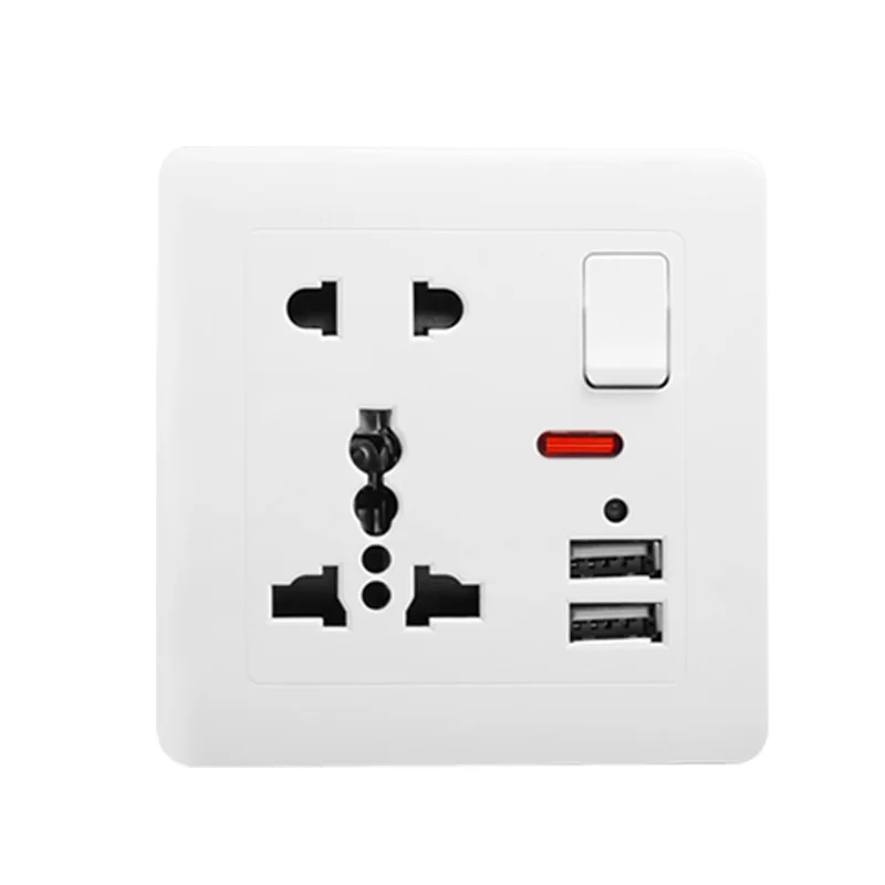 Настенная розетка Bcsongben с двумя usb портами универсальная управления а настенное