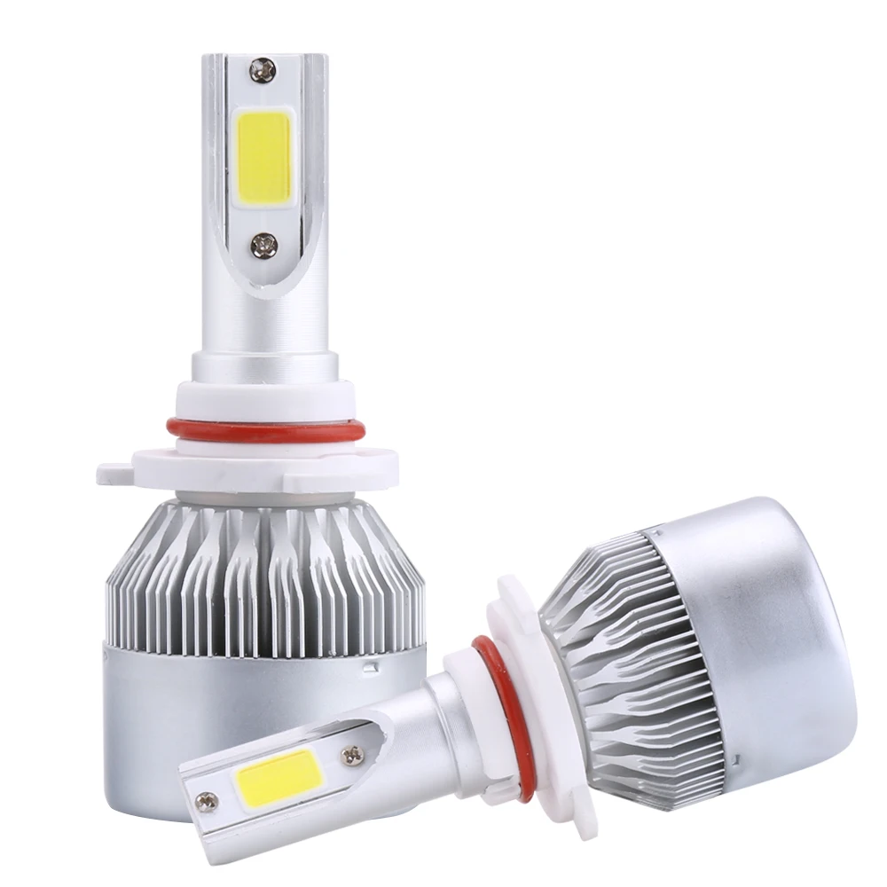 

2Pcs H4 LED H7 H11 H1 H3 9005 9006 COB Chip Auto Car Headlight 70W 8000LM High Low Beam All In One Automobiles Lamp 6000K 12V