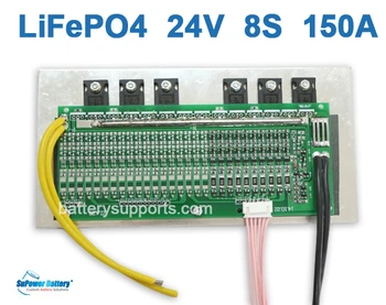 

SuPower 8S 3.2Vx 8 24V 25.6V 29.2V 150A LiFePo4 LFP LiFe Battery BMS Management System Balance PCB Chip Protection Circuit Board