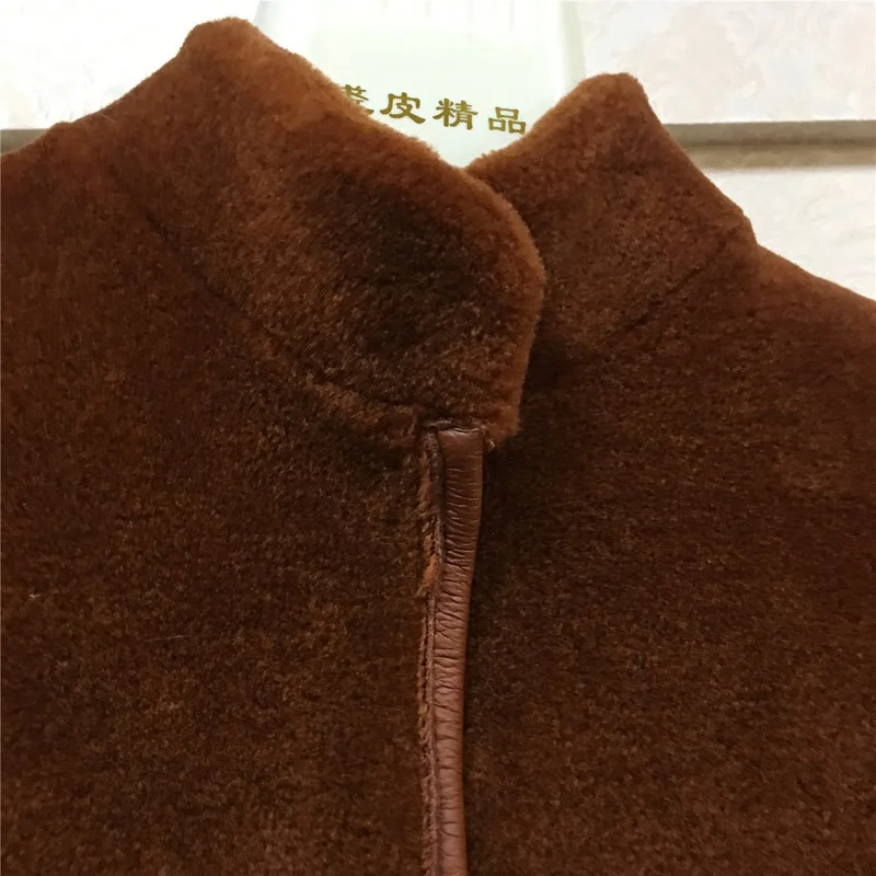 Детское пальто с мехом жилет из натурального меха куртка из натуральной шерсти водонепроницаемая куртка в Корейском стиле теплая длинная ZPC-87