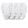 White Cotton Unisex Romper 5pcs/set Pure