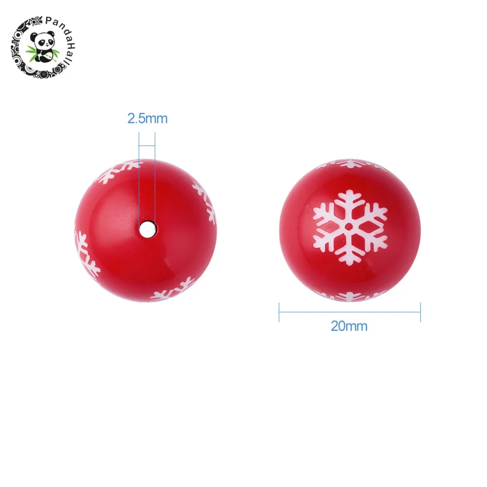 Latest-100pcs-lot-20mm-Randomly-Mixed-Color-Round-Acryic-Snowflake-Pattern-Beads-Christmas-Tree-Ornaments-Decor (4)