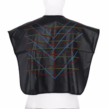 FSHALL 68x46cm Professional Nylon Hair Cutting Cape Salon Hairdressing Hairdresser Gown Barber Cloth Black pro salon hairdressing cape hairdresser hair cutting gown barber cape hairdresser cape gown cloth waterproof hair cloth d1