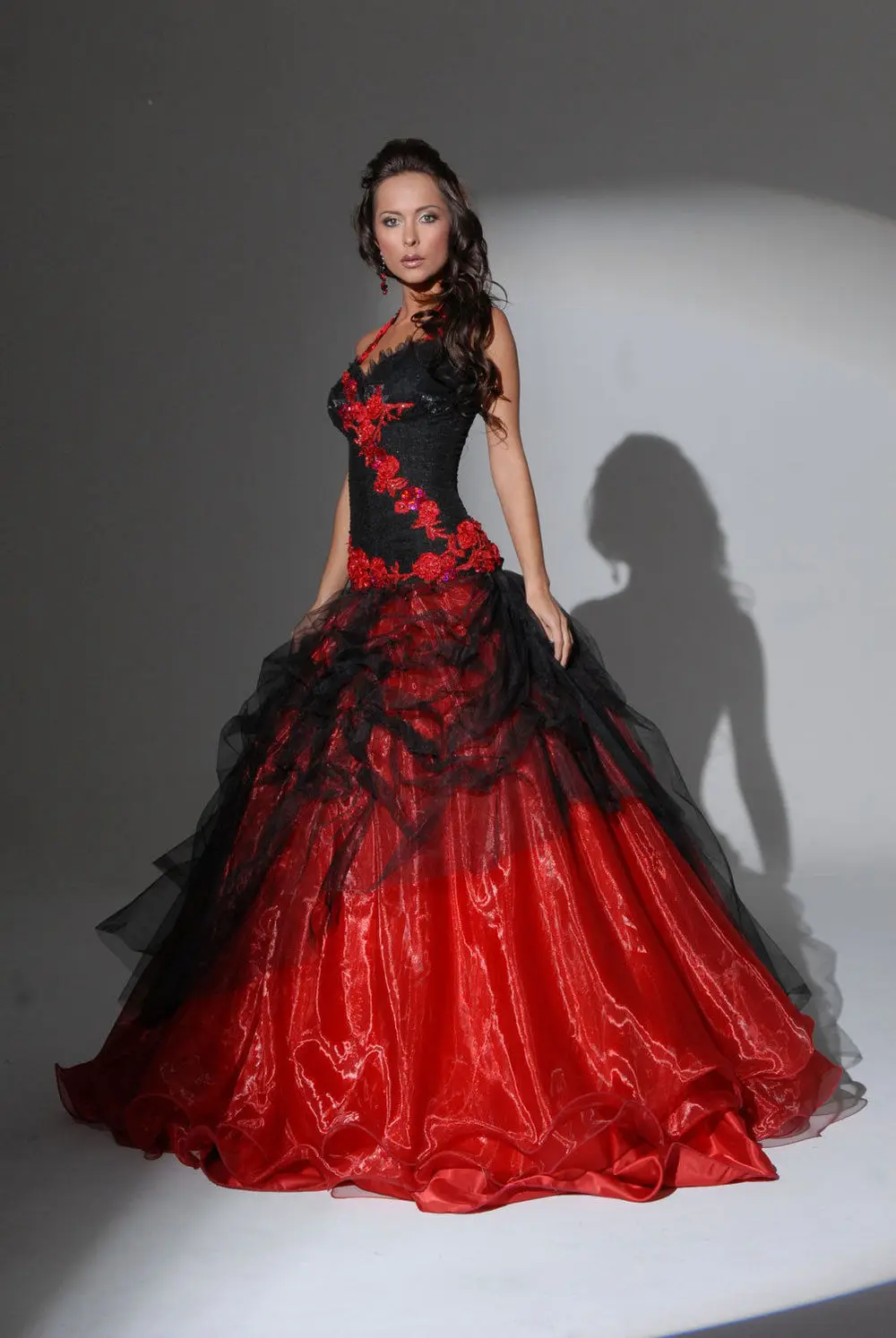 beautiful red wedding gowns