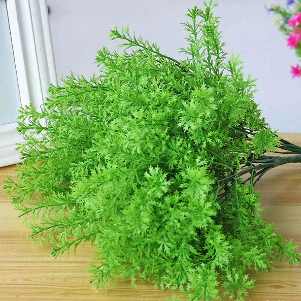 

Artificial Plants Green Grass Plastic Flower Artificial Grass Desktop Decor Grass for Garden Outdoor Decoration Fake Plants